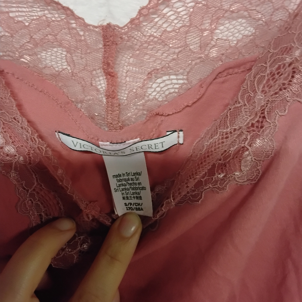 Victoria's Secret Lace Trim Cami in Dusty Rose Pink - Picture 2 of 5